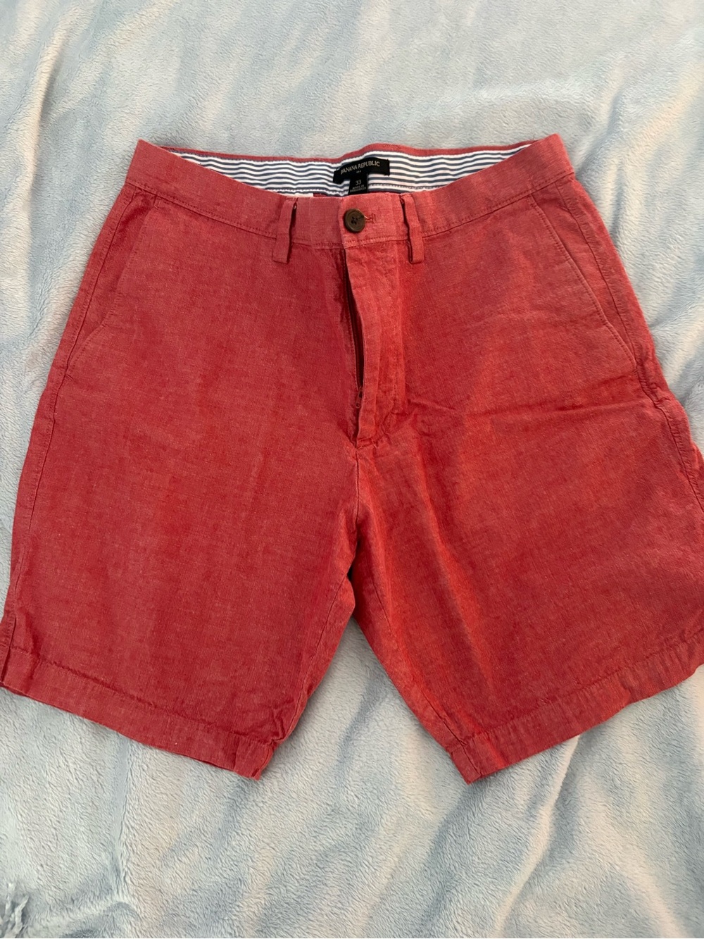 Banana Republic terra cotta Men's Flat-Front Shorts